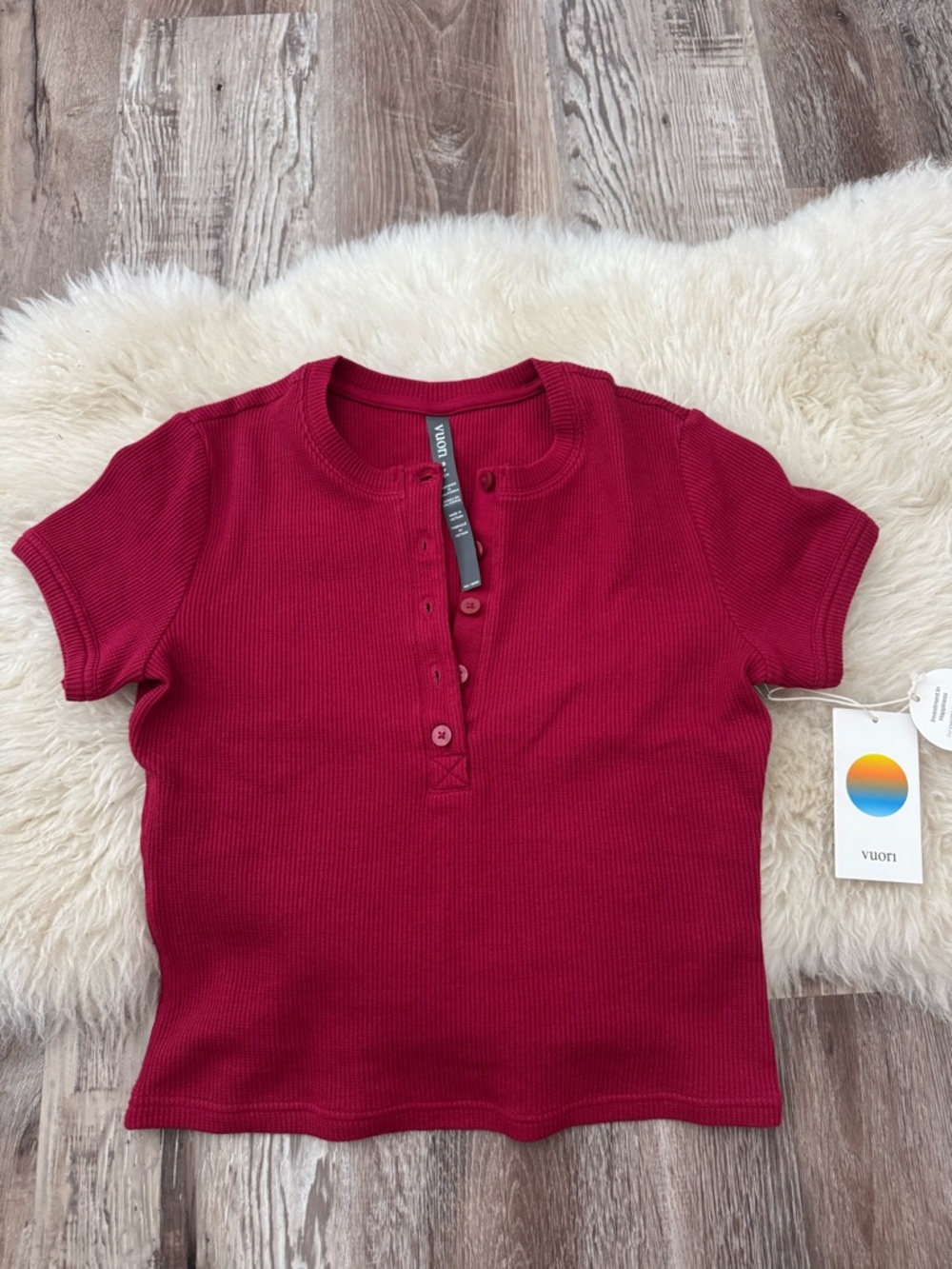Vuori strawberry waffle baby tee
